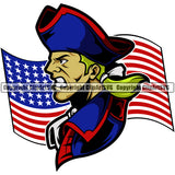 Country Map Nation National Emblem United States July Patriot Mascot Angry Face Head Design Element Flag American USA US America Badge Symbol Global Official Sign Design Logo Clipart SVG