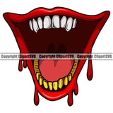 Lips Bottom Gold Teeth Dripping Design Element Face Mouth Gangster Grill Male Man Boy Mean Mug Bling Jewelry Evil Sinister Grin Grinning Cartoon Character Mascot Creation Create Art Artwork Creator Business Company Logo Clipart SVG