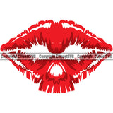 Lips Skull Color Design Element White Background Face Sexy Mouth Position Woman Female Girl Lady Head Cartoon Character Mascot Creation Create Art Artwork Creator Business Company Logo Clipart SVG