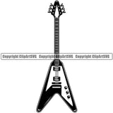 Musical Guitar Vector White Background Design Element Instrument Music Band Orchestra Concert Acoustic Jazz Classical Musician Rock And Roll Sound Design Element Logo Clipart SVG