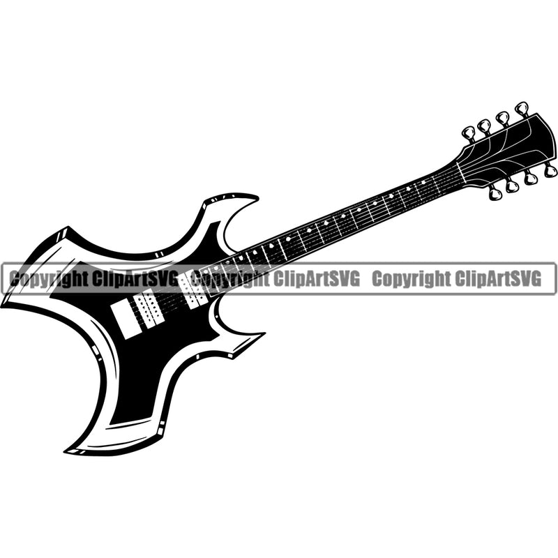 Guitar Silhouette Vector Design Element Musical Instrument Music Band Orchestra Concert Acoustic Jazz Classical Musician Rock And Roll Sound Design Element Logo Clipart SVG