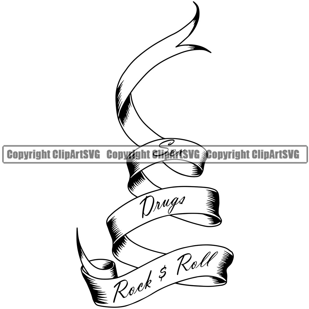 Ribbon Banner Tattoo Designs