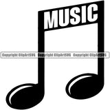 Music Quote Musical Instrument Music Symbol Vector Design Element Band Orchestra Concert Acoustic Jazz Classical Musician Rock And Roll Sound Logo Clipart SVG