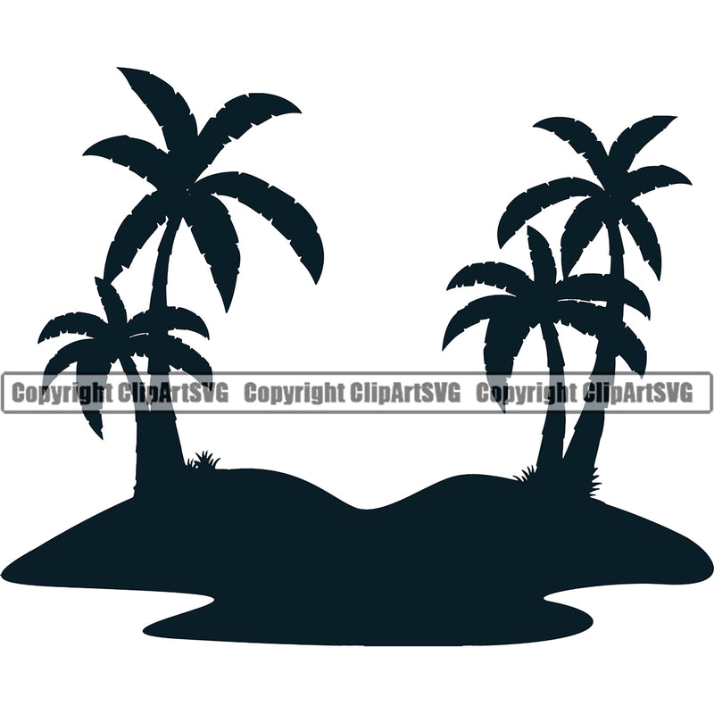 Surfing Nature Beach Pal Tree Design Element Summer Surf Ocean Tropical Wave Vector Vacation Travel Sea Surfboard Sun Logo Palm Nature Sun Sunset Paradise Island Surfer Hawaii Clipart SVG