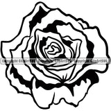 Nature Flower Rose Vector Artwork Design Element Floral Plant Leaf Garden Gardener Blossom Bouquet Bloom Flora Rose Stem Botany Logo Clipart SVG