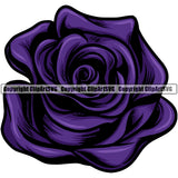 Nature Flower Color Purple Vector Design Element Floral Plant Leaf Garden Gardener Blossom Bouquet Bloom Flora Rose Stem Botany Logo Clipart SVG