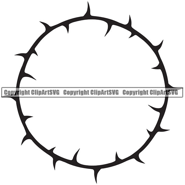 Nature Flower Thorns Black Circle White Background Design Element Floral Plant Leaf Garden Gardener Blossom Bouquet Bloom Flora Rose Stem Botany Border Outline Logo Clipart SVG