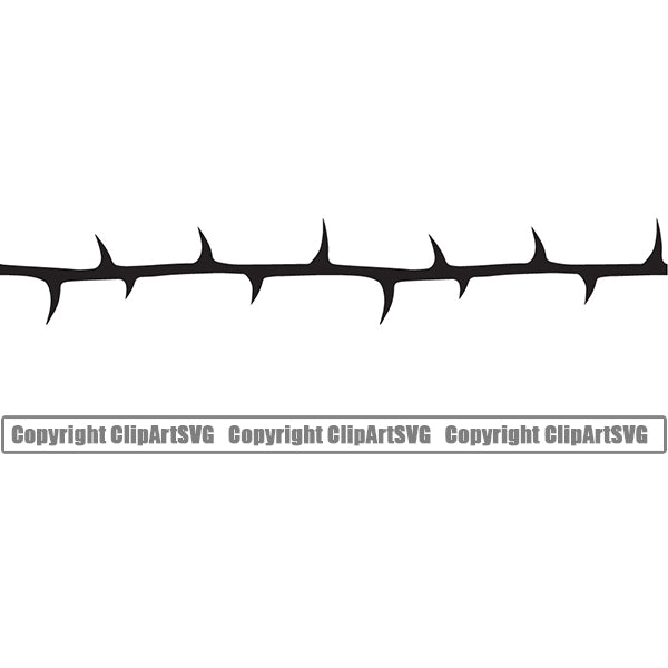 Nature Flower Thorns Black Color Straight Design Element White Background Floral Plant Leaf Garden Gardener Blossom Bouquet Bloom Flora Rose Stem Botany Border Outline Logo Clipart SVG