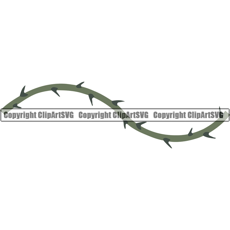 Nature Flower Thorns Green Color Oval Design Element Floral Plant Leaf Garden Gardener Blossom Bouquet Bloom White Background Flora Rose Stem Botany Border Outline Logo Clipart SVG