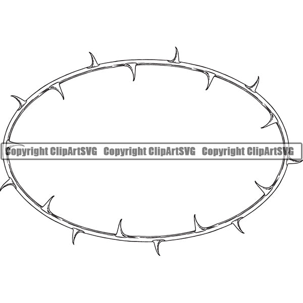 Nature Flower Thorns White Color Oval Vector Design Element White Background Floral Plant Leaf Garden Gardener Blossom Bouquet Bloom Flora Rose Stem Botany Border Outline Logo Clipart SVG