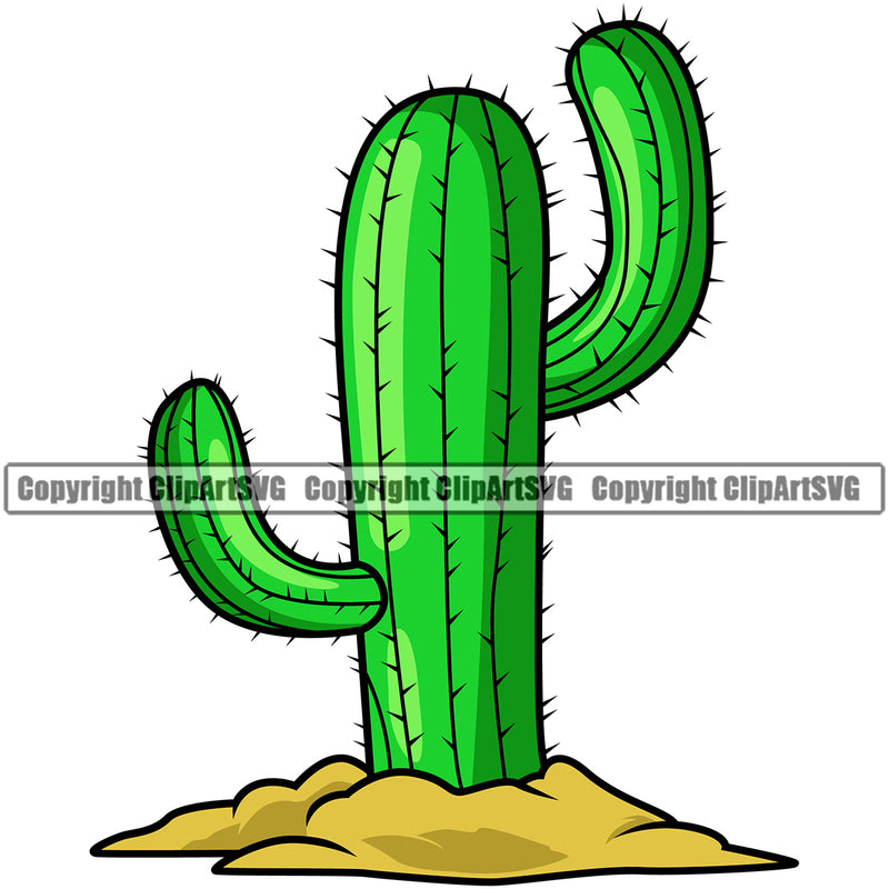 Nature Plant Cactus White Background Design Element Tree Green Landscape Landscaping Landscaper Forest Foliage Leaf Summer Plant Garden Gardener Outdoor Spring Botany Clipart SVG