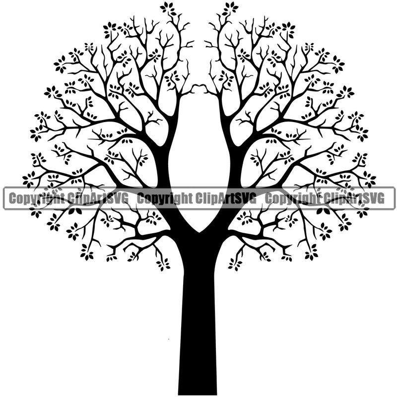 Nature Tree White Background Vector Design Element Green Landscape Landscaping Landscaper Forest Foliage Leaf Summer Plant Garden Gardener Outdoor Spring Botany Clipart SVG