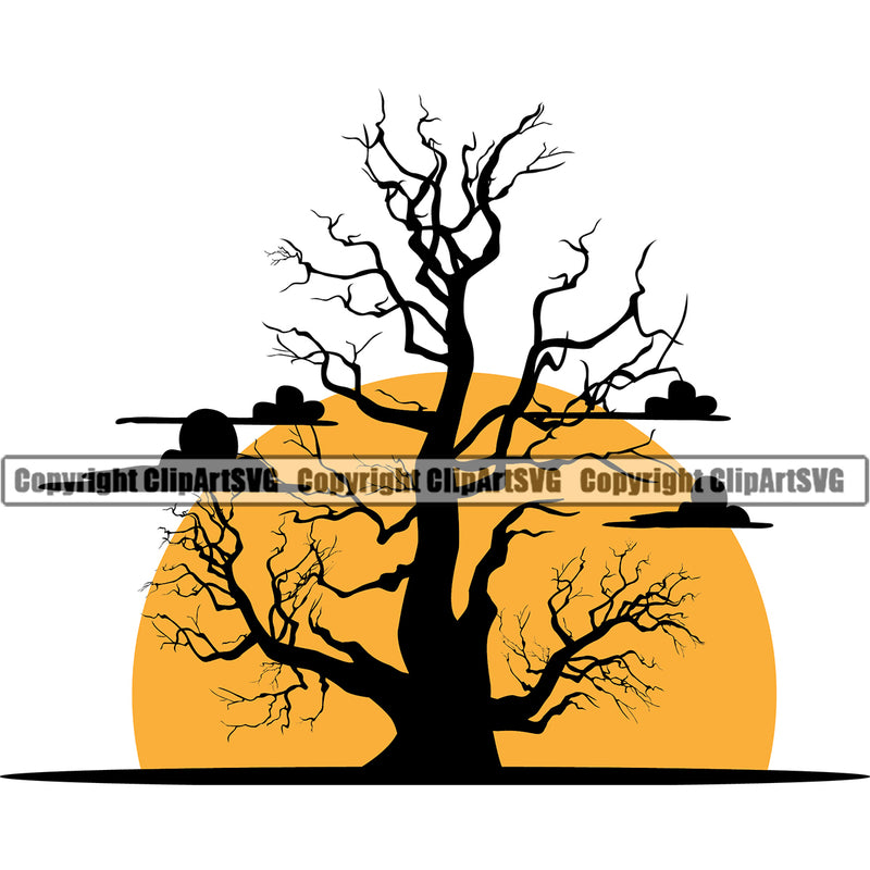 Nature Tree Yellow Color Logo Vector Design Element Green Landscape Landscaping Landscaper Forest Foliage Leaf Summer Plant Garden Gardener Outdoor Spring Botany Clipart SVG