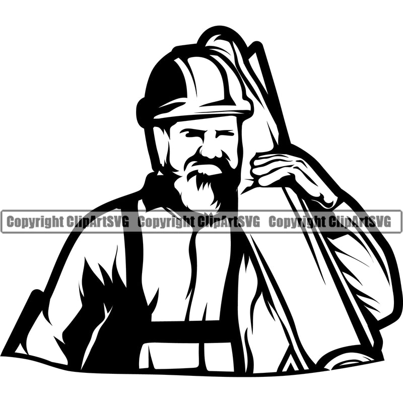 Construction Repair Build Fix Builder Architect Plans Repair House Home Renovation Service Logo Man Building Repair Service Work Clipart SVG