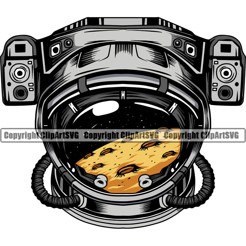 Astronaut Helmet Space Suit Moon Design Element White Background Technology Space Shuttle Spaceman Shuttle Nasa Space Planet Spaceship Spacesuit Scifi Sci-Fi Art Clipart SVG