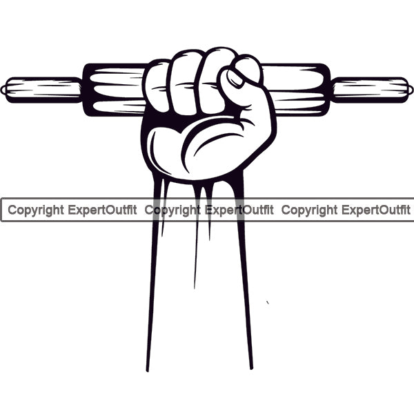 Occupation Baking Rolling Pin Design Baker Baking Bake Logo Clipart SVG