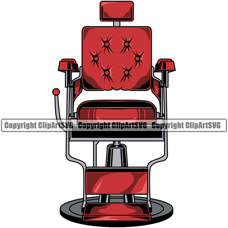 Occupation Chair Shop Barbershop Hair Cut Hairdresser Haircut Beauty Salon Beard Shave Shaving Groom Grooming Design Element Retro Vintage Business Company Logo Clipart SVG