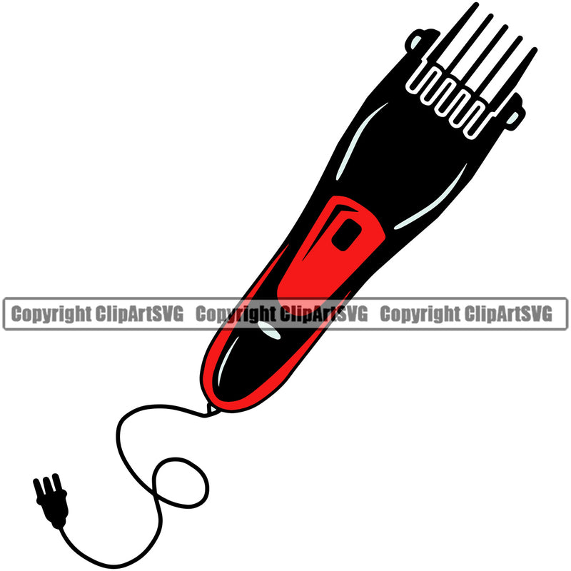 Barber Occupation Clippers Color Shop Barbershop Hair Cut Hairdresser Haircut Hairstyle Hairstylist Beauty Salon Beard Shave Shaving Groom Grooming Design Element Retro Vintage Business Company Logo Clipart SVG