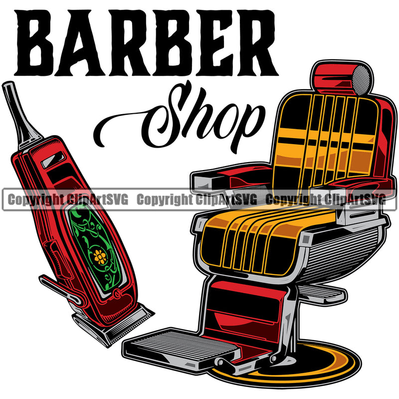 Barber Shop With Text  Design Occupation Clippers Clipper Razor Shop Hair Cut Hairdresser Haircut Hairstyle Hairstylist Beauty Salon Shave Shaving Groom Design Element Retro Vintage Business Company Logo Clipart SVG