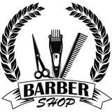 Barber Occupation Clippers Clipper Razor Shop Barbershop Hair Cut Haircut Hairstylist Beauty Salon Beard Shave Shaving Groom Grooming Design Element Retro Vintage Business Company Logo Clipart SVG