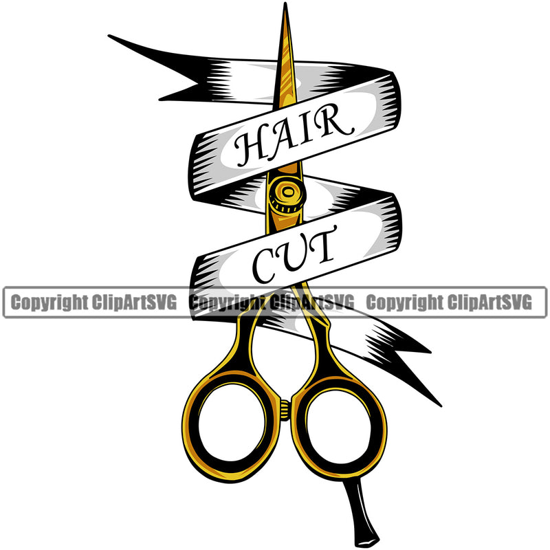 Barber Occupation Design Element Clippers Clipper Razor Scissors Shears Barbershop Hair Cut Hairdresser Haircut Hairstyle Hairstylist Beauty Salon Beard Shave Shaving Groom Grooming Retro Vintage Business Company Logo Clipart SVG