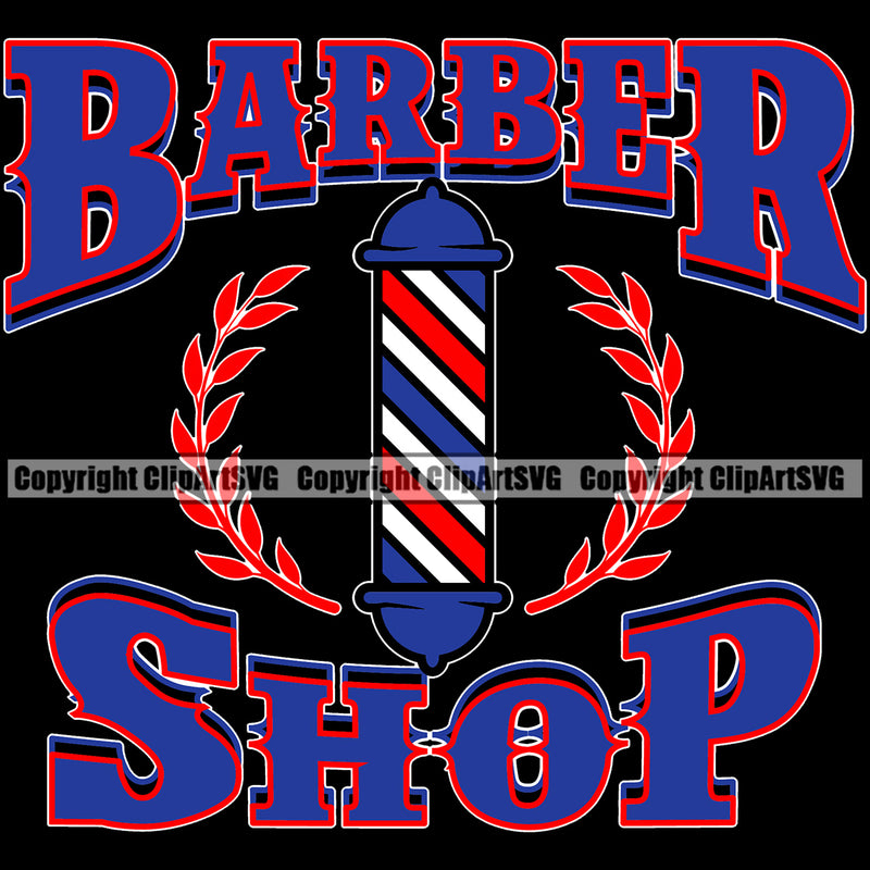 Barber Occupation Clippers Clipper Razor Shop Barbershop Hair Cut Hairdresser Groom Grooming Design Element Retro Vintage Business Company Haircut Hairstyle Hairstylist Beauty Salon Beard Shave Shaving  Logo Clipart SVG