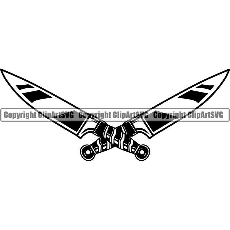 Chef Cook Cooking Cooker BBQ Barbecue Grill Food Restaurant Kitchen Baker Knives White Background Design Element Cuisine Culinary Gourmet Design Logo Clipart SVG