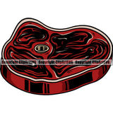 Chef Cook Cooking Cooker BBQ Barbecue Grill Food Steak Color Design Element Restaurant Kitchen Cuisine Culinary Gourmet Design Logo Clipart SVG