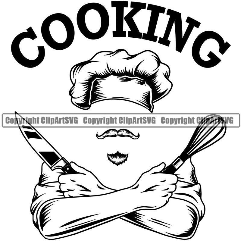 Chef Cook Cooking Cooker BBQ Barbecue Grill Food Restaurant Cooking Chef Vector Design Element Kitchen Cuisine Culinary Gourmet Design Logo Clipart SVG