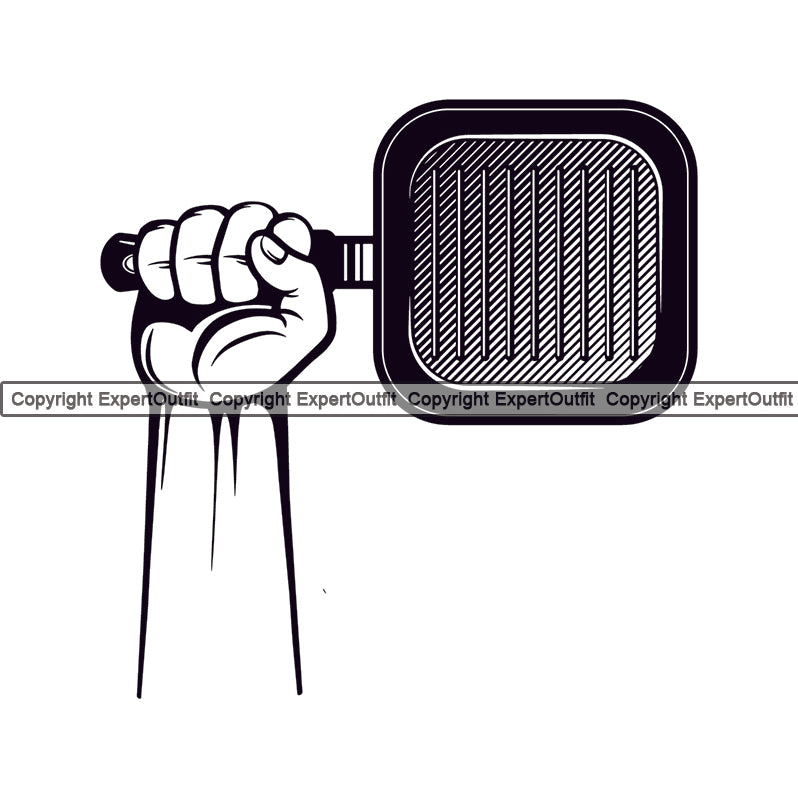 Chef Cook Cooking Cooker BBQ Barbecue Grill Food Chef Hand Holding Pan Design Element Restaurant Kitchen Cuisine Culinary Gourmet Design Logo Clipart SVG