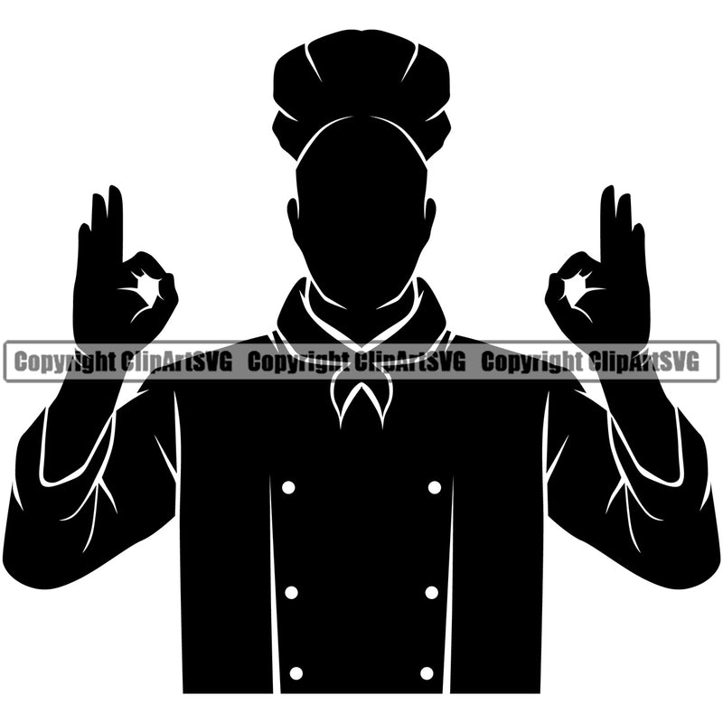 Chef Cook Cooking Cooker BBQ Barbecue Grill Food Silhouette Chef Black Color Design Element White Background Restaurant Kitchen Cuisine Culinary Gourmet Art Design Business Company Logo Clipart SVG