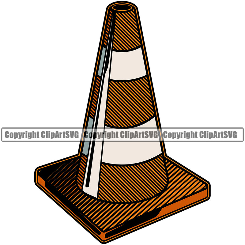 Construction Work Worker Building Contractor Construction Street Road Barricade Cone Color White Background Design Element Builder Build Building Carpenter Business Company Job Design Logo Clipart SVG