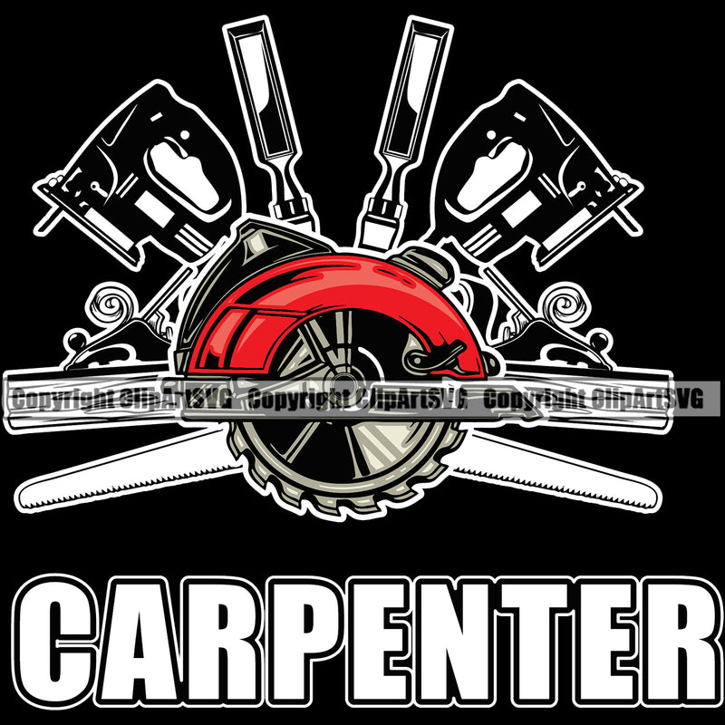 Construction Work Worker Building Contractor Builder Build Carpenter Quote Text Design Element Black Background Building Carpenter Business Company Job Design Logo Clipart SVG