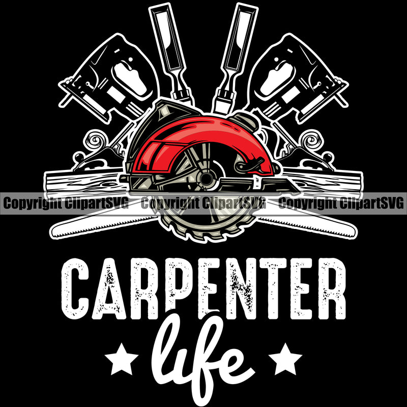 Construction Work Worker Building Contractor Builder Build Building Carpenter Carpenter Life White Color Quote Text Design Element Black Background Business Company Job Design Logo Clipart SVG