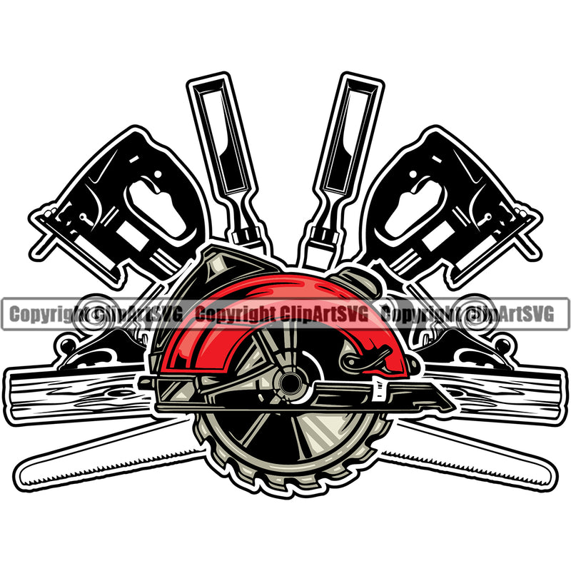 Construction Work Worker Building Contractor Builder Build Building Carpenter Life Accessories White Background Design Element Carpenter Business Company Job Design Logo Clipart SVG