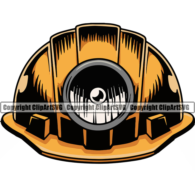 Mining Miner Mining Dig Digging Coal Rock Tool Repair Helmet Color Tools Design Element Service Business Company Design Logo Clipart SVG
