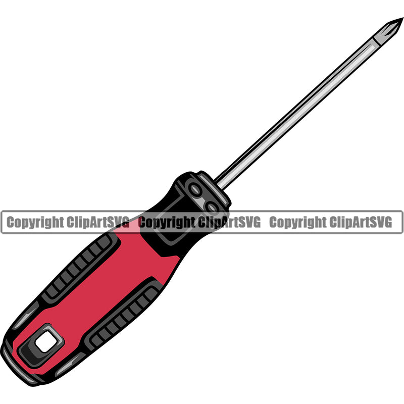 Electrician Electric Worker Work Technician Tech Construction Electrical Repair Screwdriver Tools Color White Background Design Element Service Job Company Business Design Logo Clipart SVG