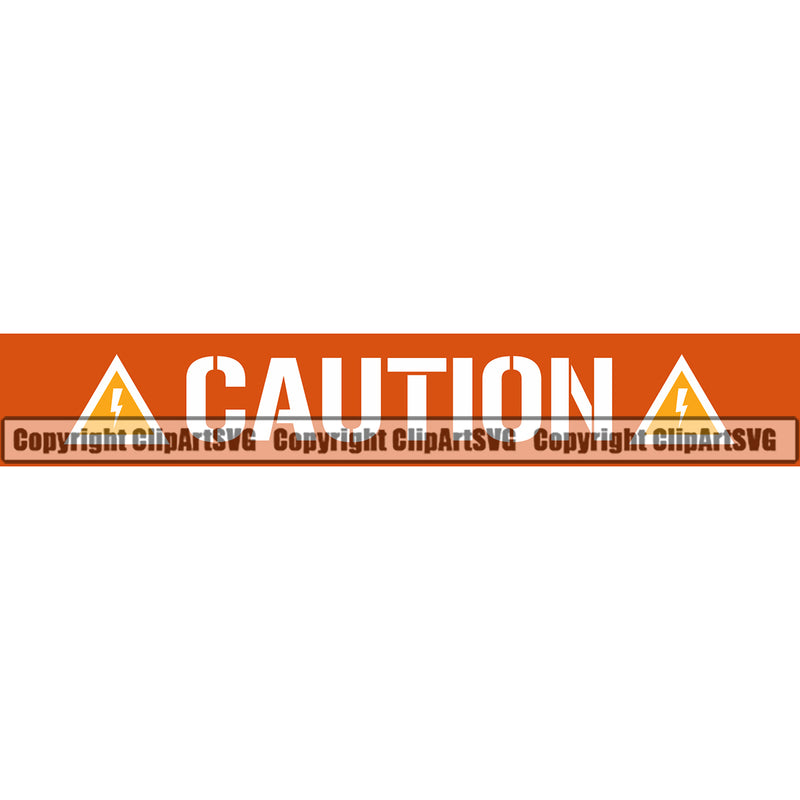 Caution Warning Sign Electrician Electric Worker Work Technician Tech Caution Red Color Quote Text Design Element Construction Electrical Repair Service Job Company Business Design Logo Clipart SVG