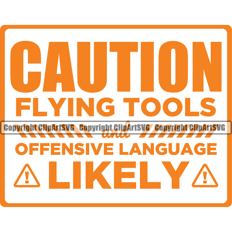Electrician Electric Worker Work Technician Tech Construction Caution Flying Tools Offensive Language Likely Color Quote Text Design Element Electrical Repair Service Job Company Business Design Logo Clipart SVG
