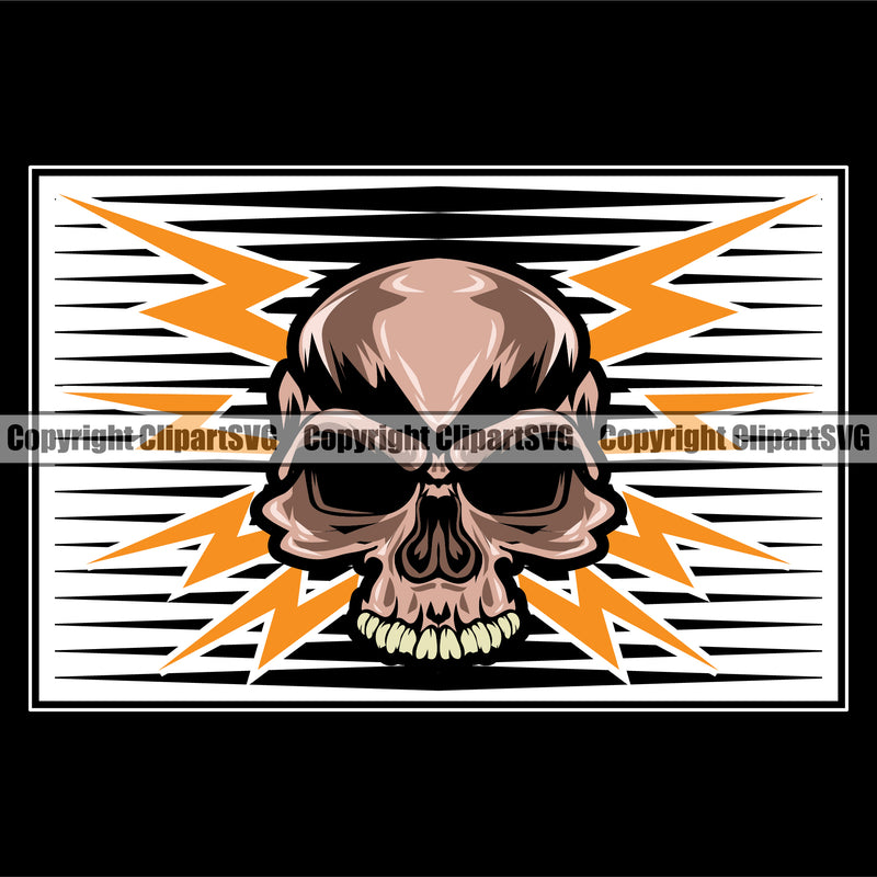 Electrician Electric Worker Work Technician Skull Skeleton Head Black Background Design Element Tech Construction Electrical Repair Service Job Company Business Design Logo Clipart SVG