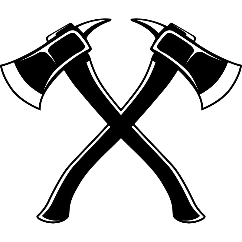 Firefighting Firefighter Fire Fighting Fireman Rescue Equipment Helmet Axe Design Element Safety Danger Protection Department Hero Work Firemen Occupation Gear Flame Fighter Emergency Art Design Logo Clipart SVG