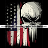 Firefighting Firefighter Fire  United States America American Flag Skull Skeleton Design Element Fireman Rescue Equipment Helmet Safety Danger Protection Department Hero Work Firemen Occupation Gear Flame Fighter Emergency Art Logo Clipart SVG