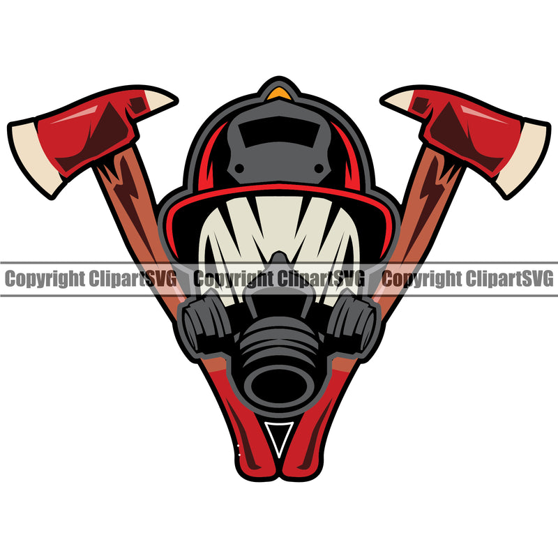 Firefighting Firefighter Fire Fighting Helmet Color Design Element  Fireman Rescue Equipment Safety Protection Department Hero Work Firemen Occupation Gear Flame Fighter Emergency Art Logo Clipart SVG