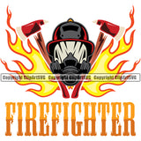 Firefighting Firefighter Fire Fighting Quote Text Design Element Fireman Rescue Helmet Safety Danger Protection Department Hero Work Firemen Occupation Gear Flame Fighter Emergency Art Logo Clipart SVG