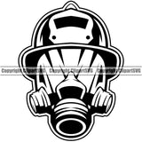 Firefighting Firefighter Fire Fighting Helmet Design Element Fireman Rescue Equipment Helmet Safety Danger Protection Department Hero Work Firemen Occupation Gear Flame Emergency Art Logo Clipart SVG