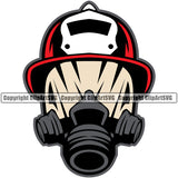 Firefighting Firefighter Fire Fighting Color Helmet Design Element Fireman Rescue Equipment Helmet Safety Danger Protection Department Hero Work Firemen Occupation Gear Flame Fighter Emergency Art Logo Clipart SVG