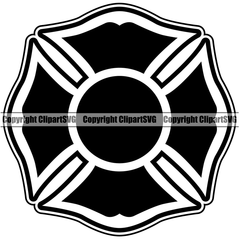 Firefighting Firefighter Fire Fighting Symbol Black Color Design Element Fireman Rescue Equipment Helmet Safety Danger Protection Department Hero Work Firemen Occupation Gear Flame Fighter Emergency Art Logo Clipart SVG