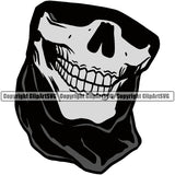 Gangster Crime Criminal Mafia Illustration Vintage Skull Skeleton Mask Black Color Design Element White Background Mob Boss Isolated Character Horror Criminal Logo Clipart SVG
