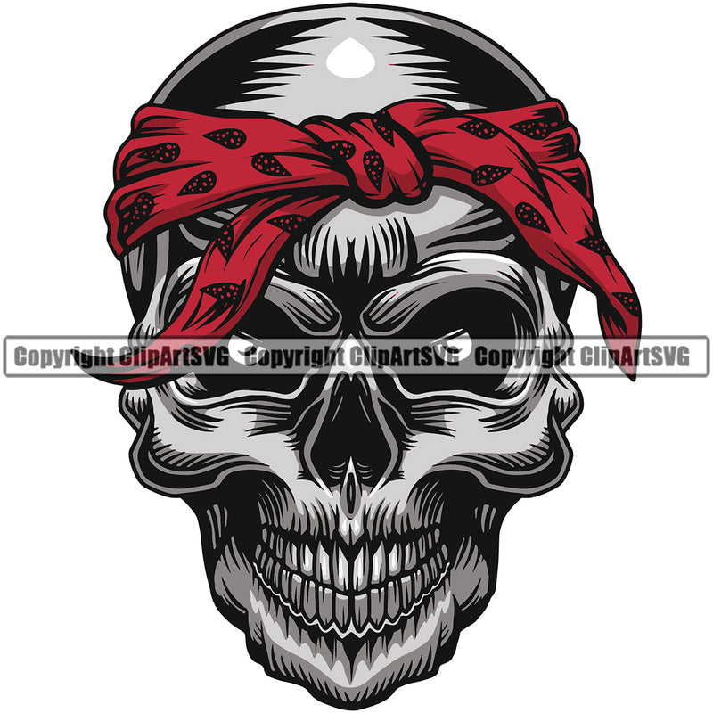 Gangster Crime Criminal Mafia Illustration Vintage Mob Boss Isolated Skeleton Skull Paisley Bandanna Head Silver Color Flag Design Element White Background Character Horror Criminal Logo Clipart SVG