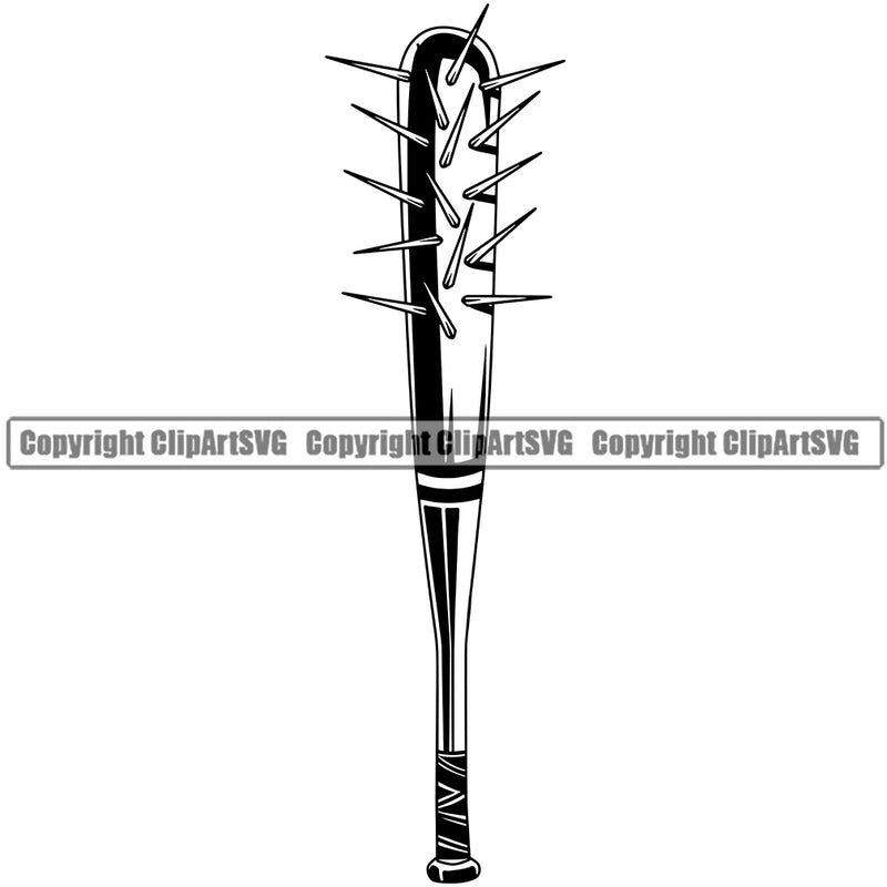 Gangster Crime Criminal Mafia Illustration Vintage Mob Boss Gangster Spiked Bat Vector Design Element Isolated Character Horror Criminal Logo Clipart SVG